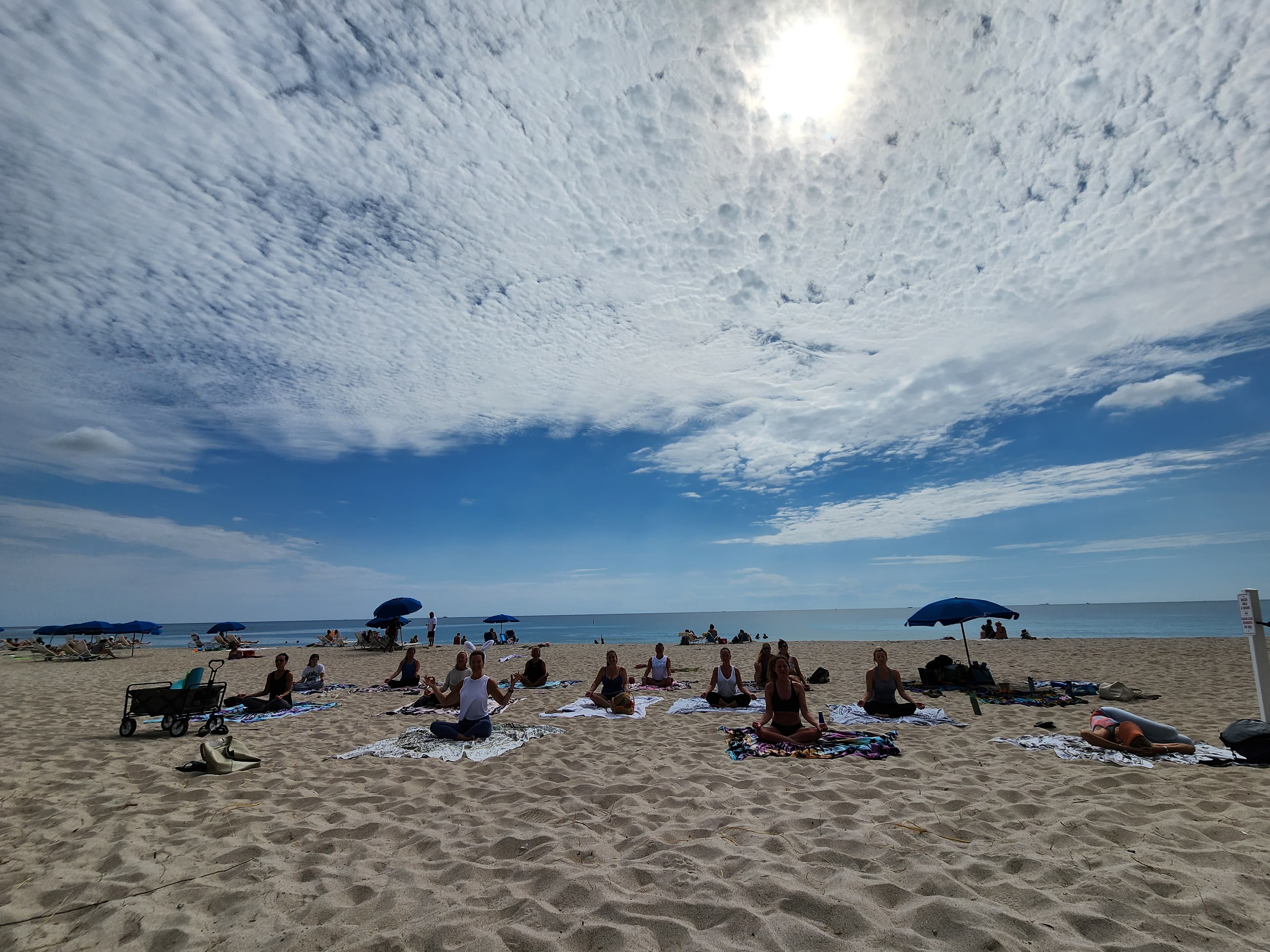 yoga party at the beach — Why Choose a Coastal Setting for Group Yoga