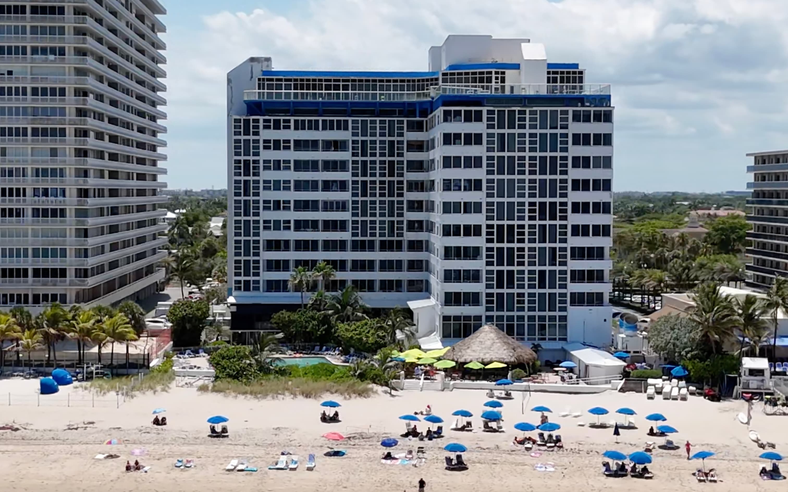 Ocean Manor beachfront resort view