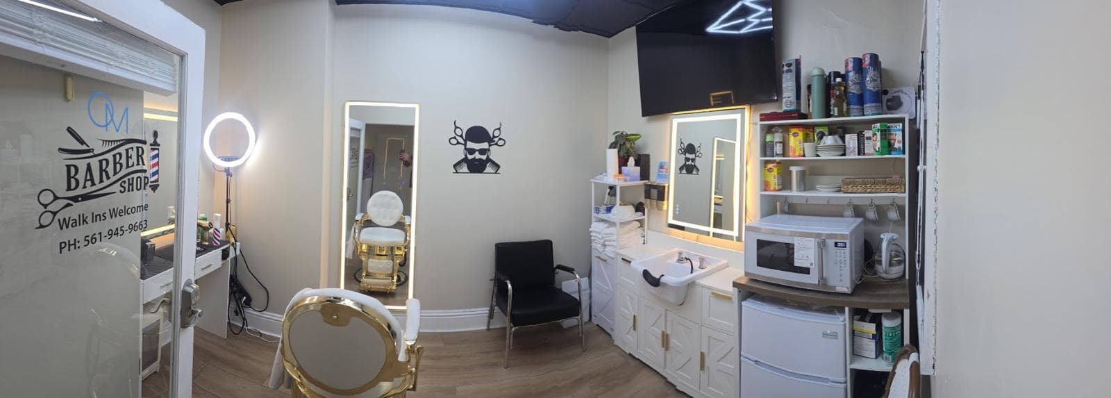 Ocean Manor Barbershop artistic hair design station Fort Lauderdale