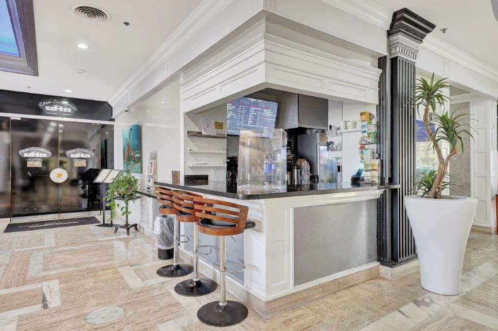 Casa Café beachfront coffee shop with paninis, waffles, and gelato