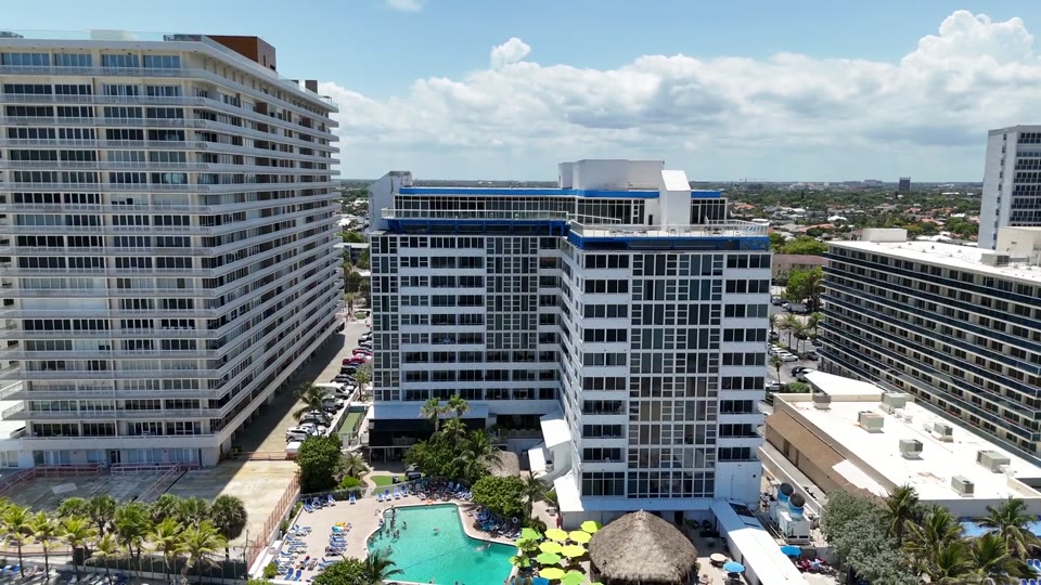 Beautiful 4K aerial footage of beachfront wedding ceremony at Ocean Manor