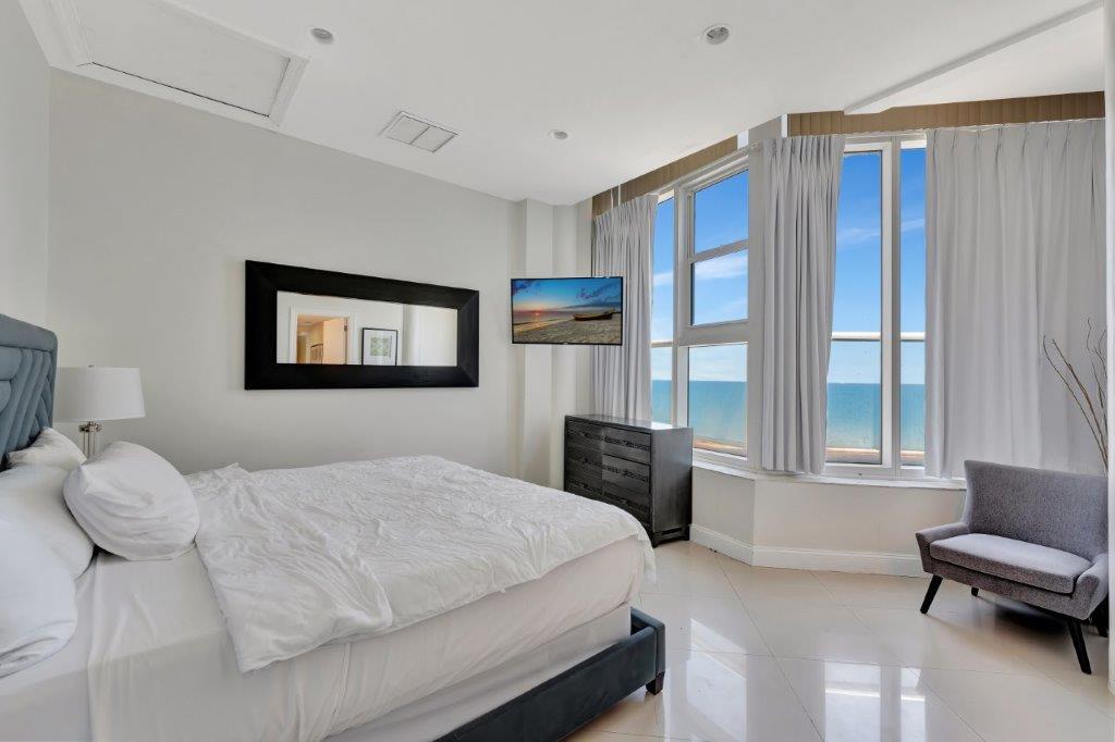 Oceanfront terrace with panoramic Atlantic views from Penthouse 1101 at Ocean Manor